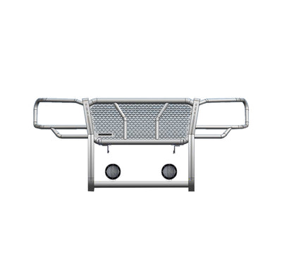 2005-2015 Toyota Tacoma Rugged Heavy Duty Grille Guard Kit Modular Pair of 5.3" Dia. LED Flood Lights w/ Black Trim Rings Wiring Harness  and Switch | Black Horse Off Road - Image 3