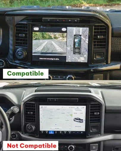 Real Carbon Fiber Infotainment Screen Trim Cover for 2025+ Ford F-150 & Raptor