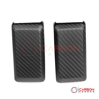 Real Carbon Fiber Rear Window Hinge Covers For 2021+ Ford Bronco (Glossy or Matte)