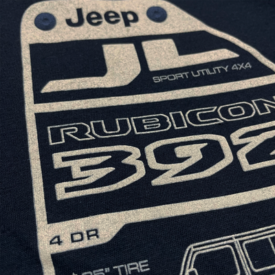 Mens Jeep® Wrangler JL 392 Rubicon Spec Plate - Black