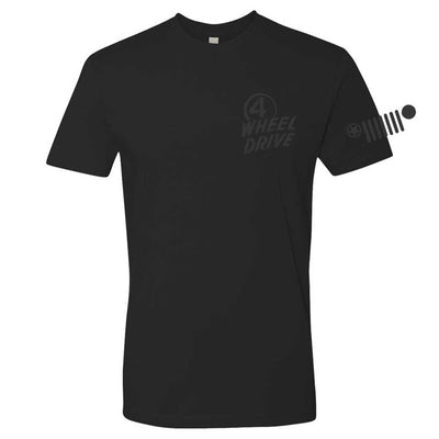 Mens Jeep® Willys 4WD T-Shirt - Black