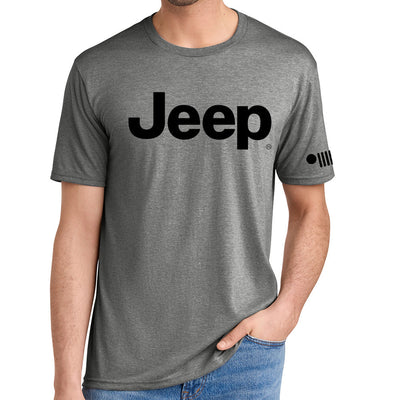 Mens Jeep® Text T-Shirt - Military Green