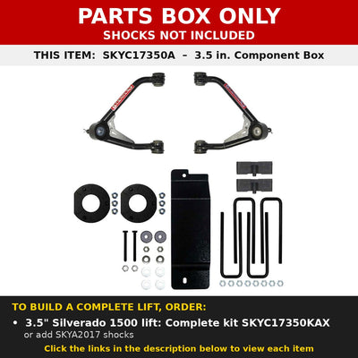 PARTS BOX ONLY - SKYC17350A component box, not a complete lift kit
