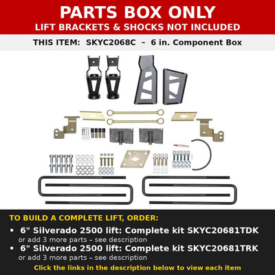 PARTS BOX ONLY - SKYC2068C component box, not a complete lift kit