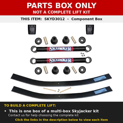 PARTS BOX ONLY - SKYD3012 component box, not a complete lift kit