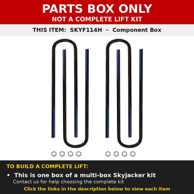 PARTS BOX ONLY - SKYF114H component box, not a complete lift kit