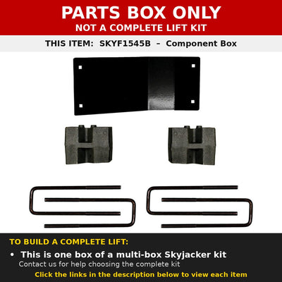 PARTS BOX ONLY - SKYF1545B component box, not a complete lift kit