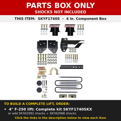 PARTS BOX ONLY - SKYF1740S component box, not a complete lift kit