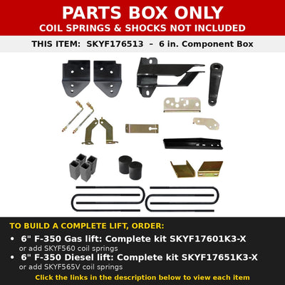 PARTS BOX ONLY - SKYF176513 component box, not a complete lift kit