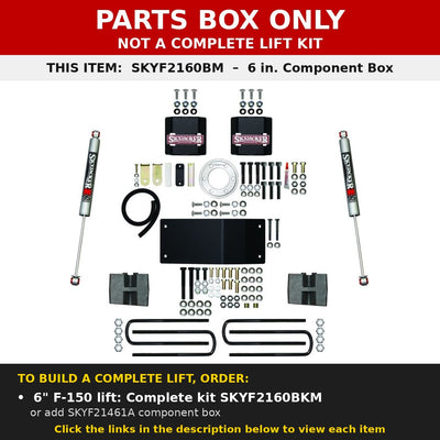 PARTS BOX ONLY - SKYF2160BM component box, not a complete lift kit
