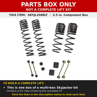 PARTS BOX ONLY - SKYJL25EBLT component box, not a complete lift kit