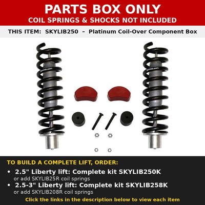 PARTS BOX ONLY - SKYLIB250 component box, not a complete lift kit