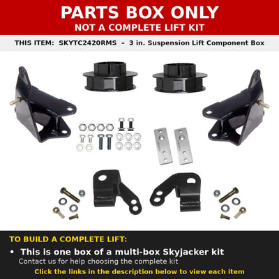 PARTS BOX ONLY - SKYTC2420RMS component box, not a complete lift kit