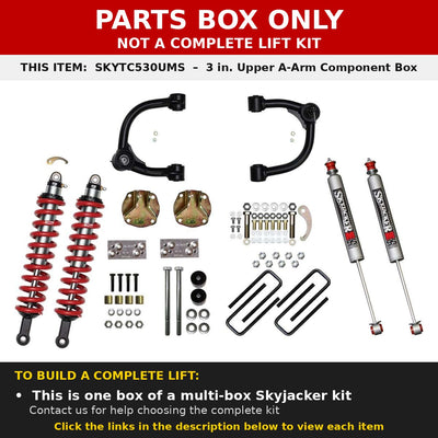 PARTS BOX ONLY - SKYTC530UMS component box, not a complete lift kit