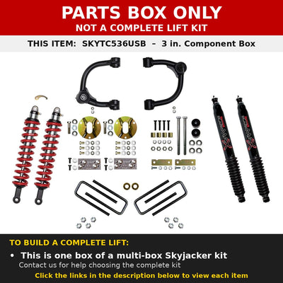 PARTS BOX ONLY - SKYTC536USB component box, not a complete lift kit
