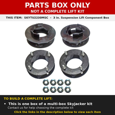 PARTS BOX ONLY - SKYTU2230MSC component box, not a complete lift kit