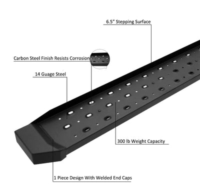 1999-2014 Ford E-350 Econoline Spartan Running Boards Modular | Black Horse Off Road - Image 4