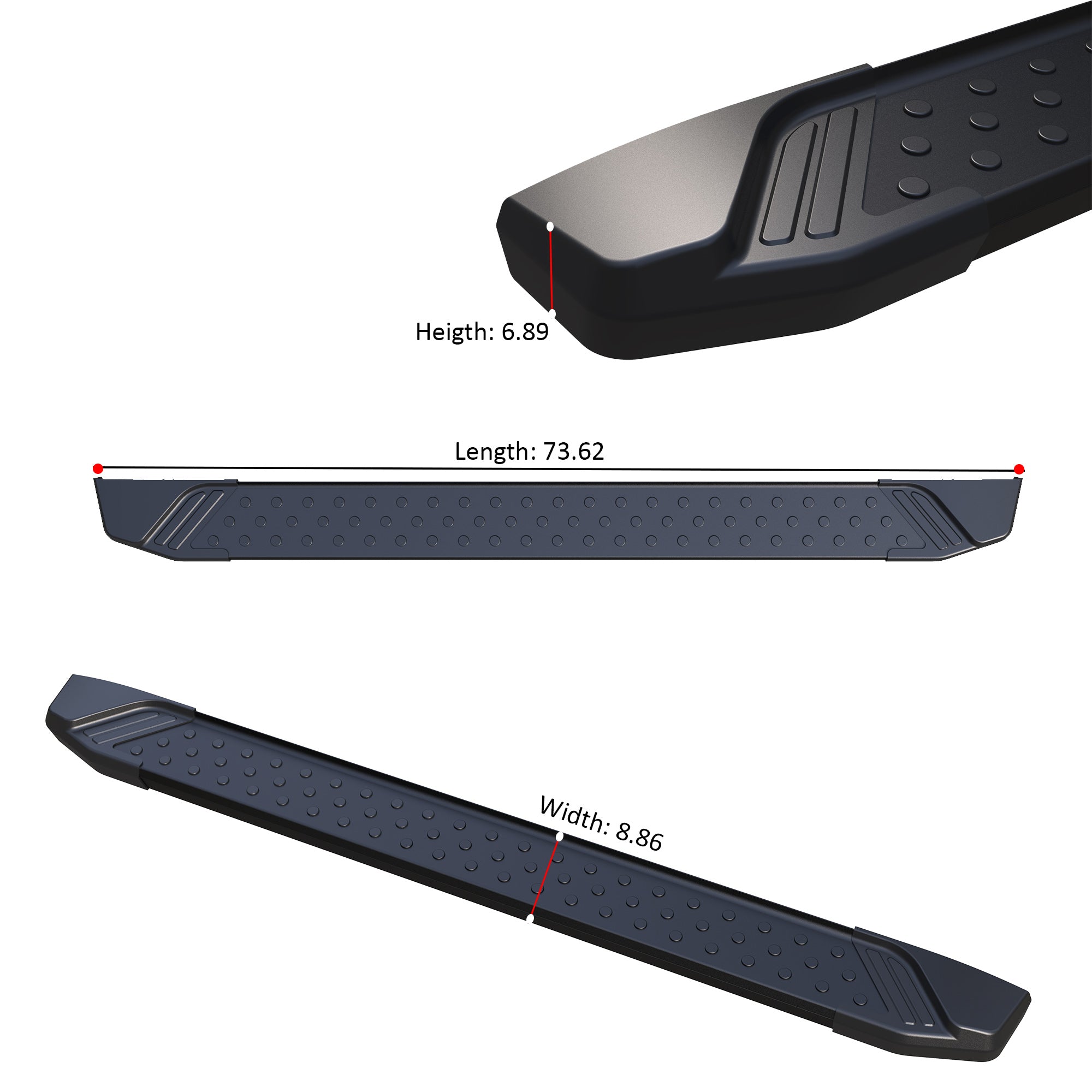 2005-2025 Nissan Pathfinder Storm Running Boards | Black Horse Off Road - Image 8