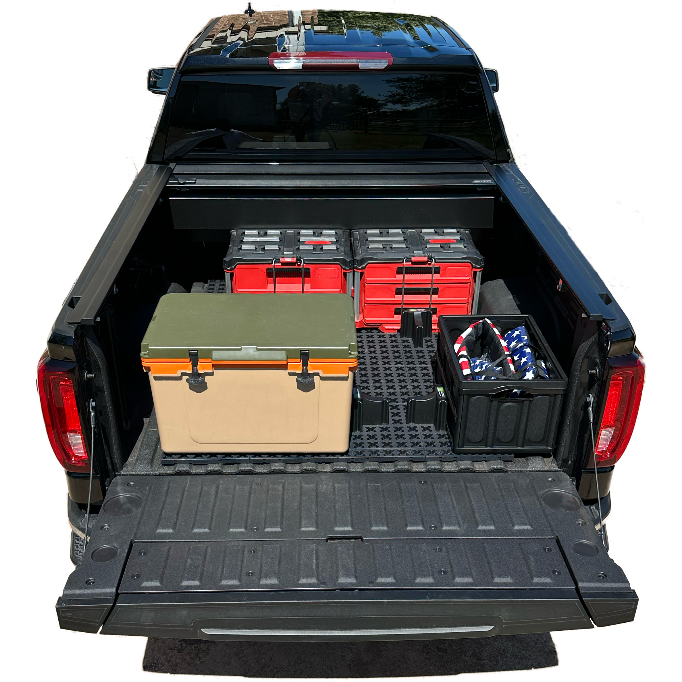 Tmat Truck Bed Organizer Slide Out Mat | Universal Fit for Short Beds 5' to 5'5"
