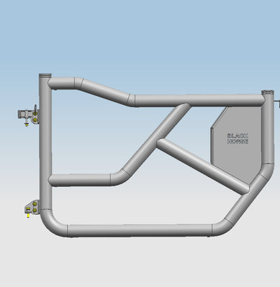 2021-2026 Ford Bronco Tubular Front Doors Tubular | Black Horse Off Road - Image 3