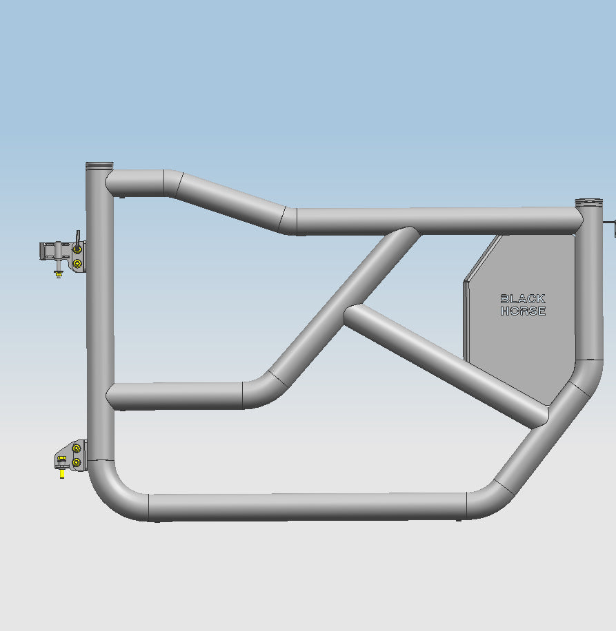2021-2026 Ford Bronco Tubular Front Doors Tubular | Black Horse Off Road - Image 3