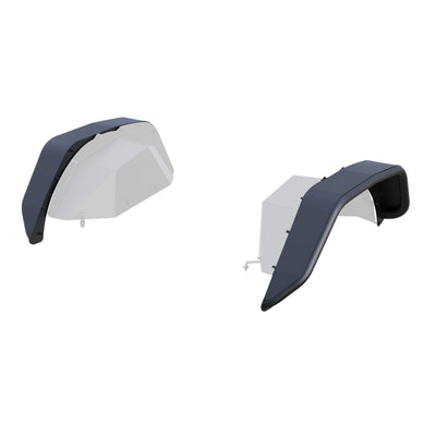 2020-2026 Jeep Gladiator Tubular Rear Fender Flares | Black Horse Off Road - Image 1