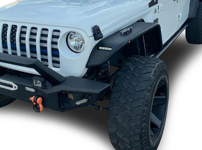 2018-2026 Jeep Gladiator Tubular Front Fender Flares | Black Horse Off Road - Image 4