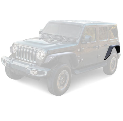 2018-2026 Jeep Wrangler Tubular Rear Fender Flares | Black Horse Off Road - Image 2