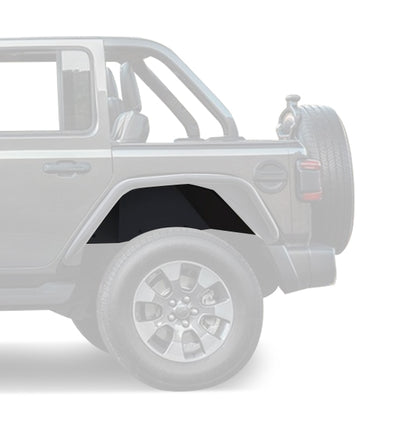 2018-2026 Jeep Wrangler Rear Inner Fender Flares Liners | Black Horse Off Road - Image 2