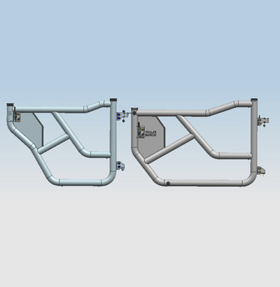 2021-2026 Ford Bronco Tubular Front & Rear Doors Tubular Full set Tubular Front & Rear Doors, 2nd Box: 35.82x29.13x16 inch | Black Horse Off Road - Image 6