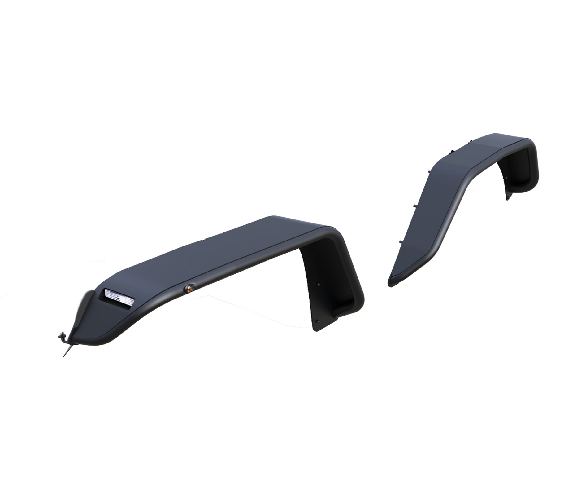 2020-2026 Jeep Gladiator Full Set Tubular Fender Flares - Front & Rear | Black Horse Off Road - Image 2