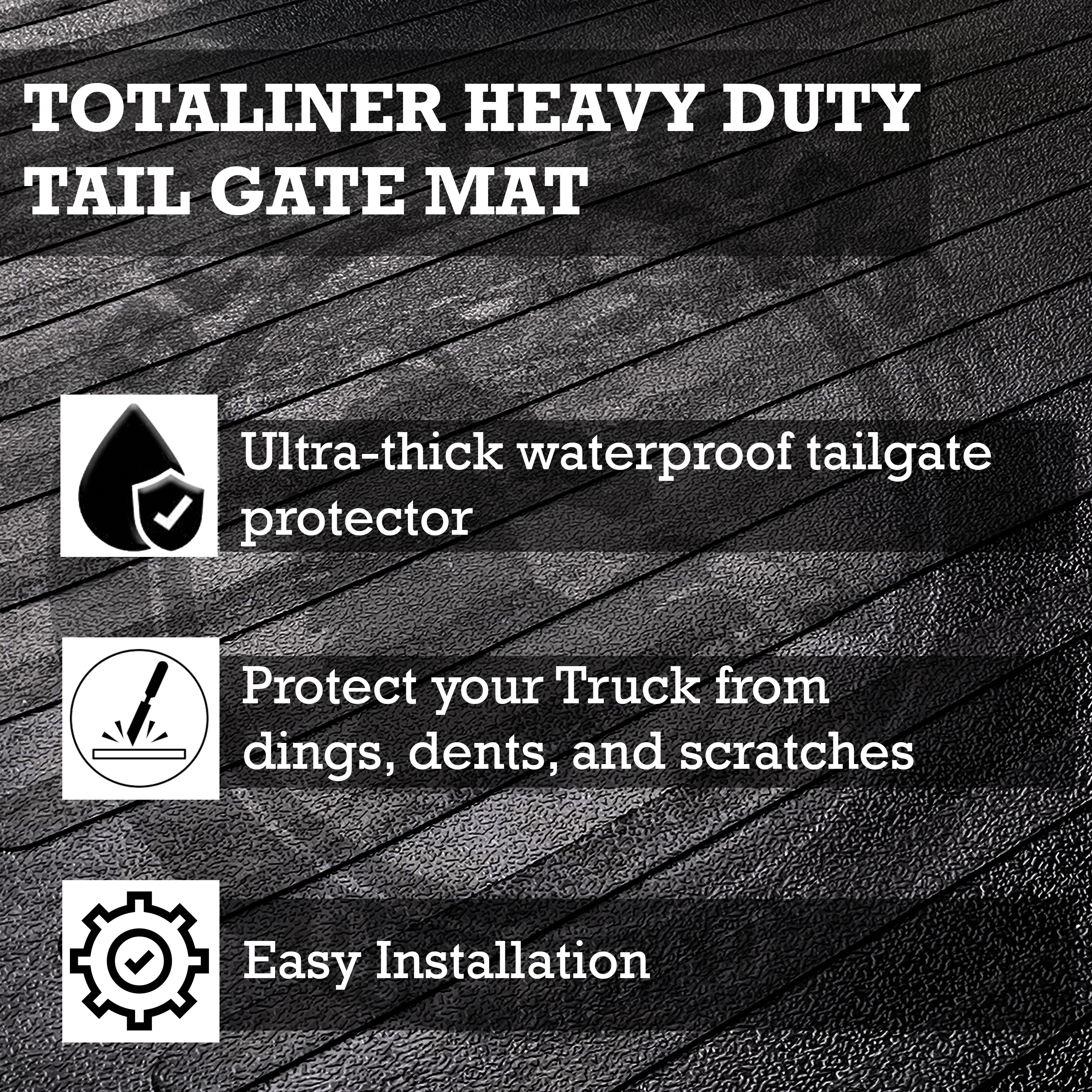 2002-2018 Dodge Ram 1500 Totaliner Tail Gate Mat Anti-Skid | Black Horse Off Road - Image 4