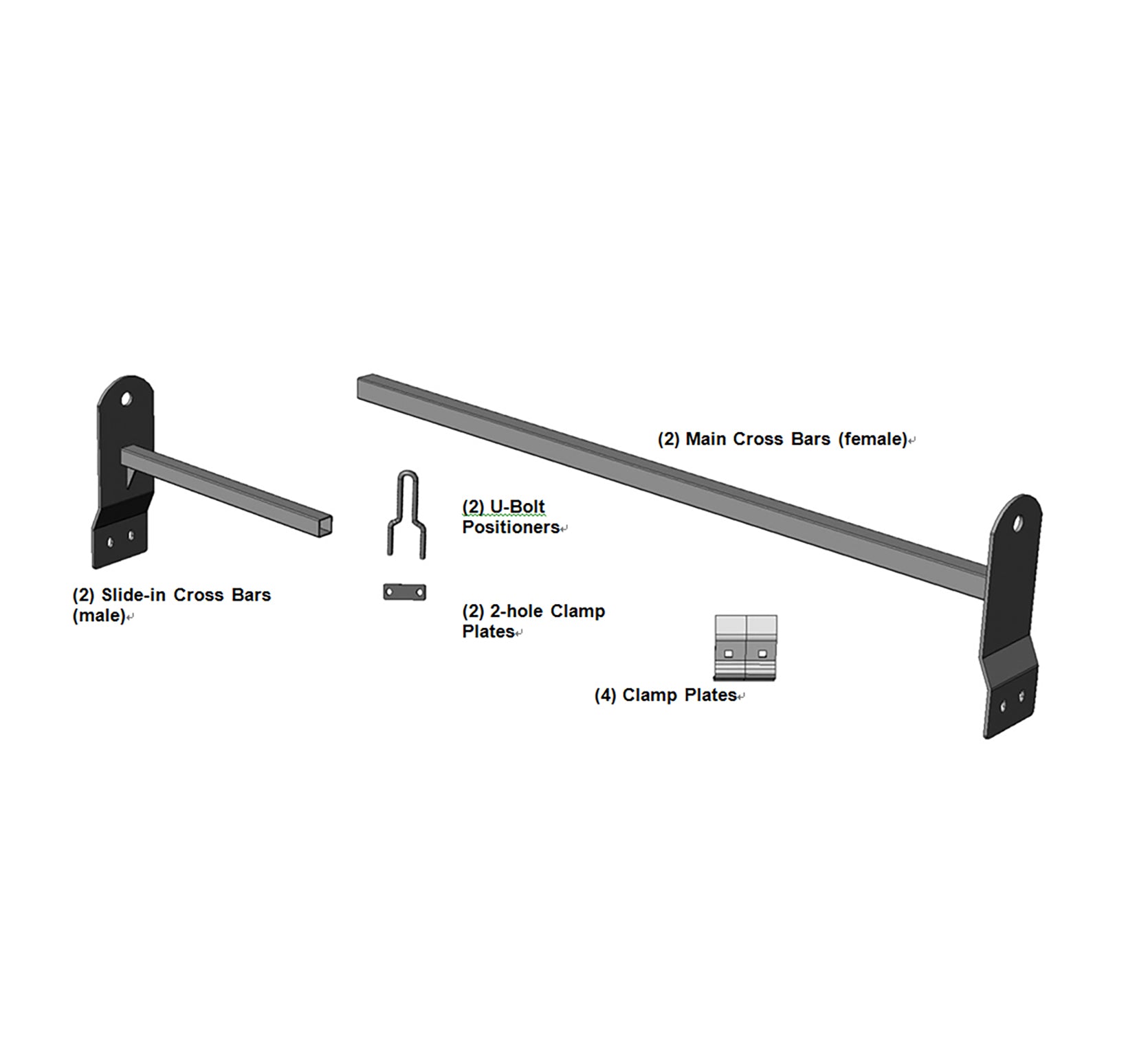 1999-2026 Econoline Ladder Rack | Black Horse Off Road - Image 5