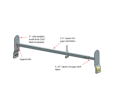 1999-2026 Econoline Ladder Rack | Black Horse Off Road - Image 6