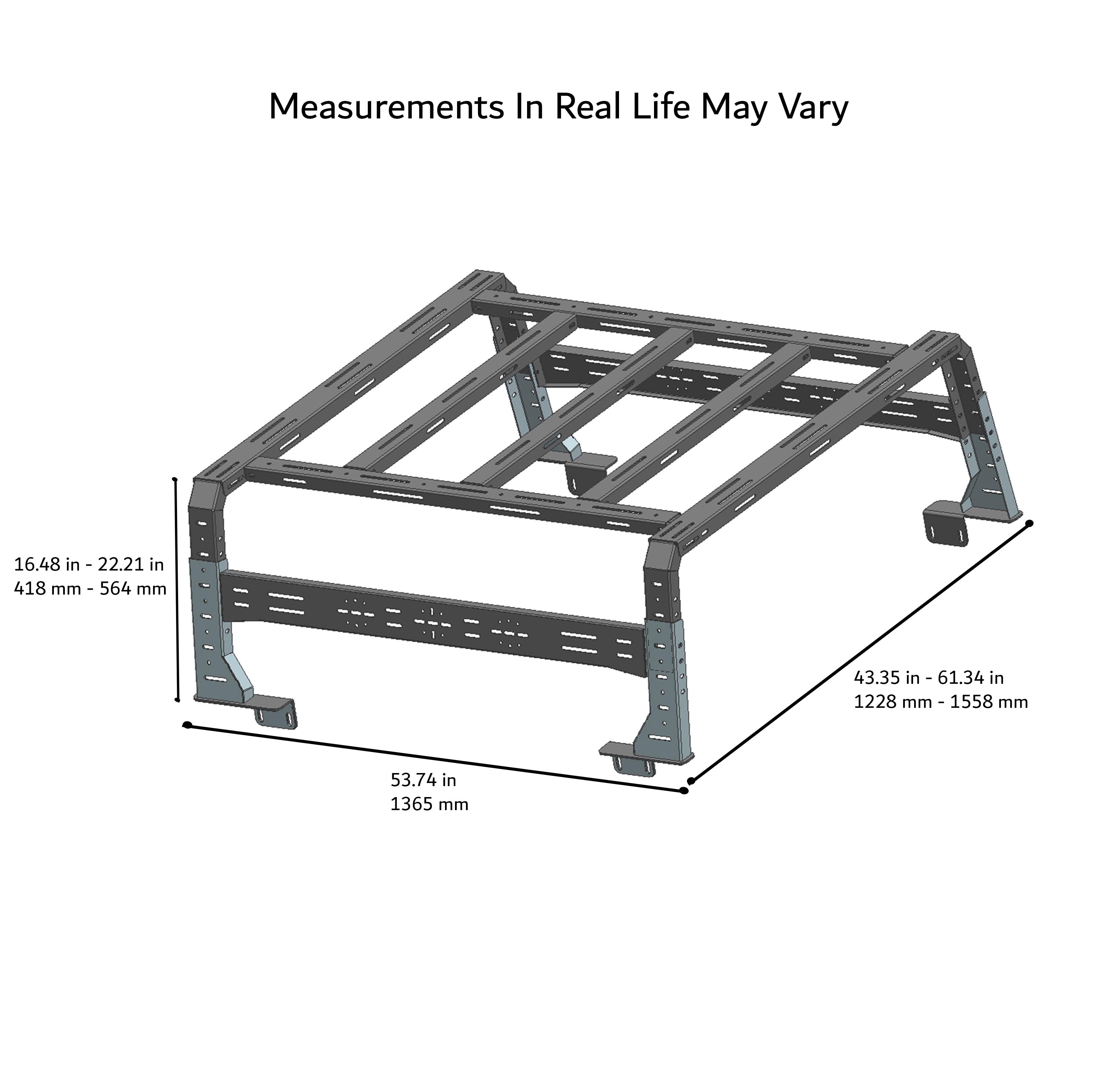 Traveler Overland Utility Bed Rack | Black Horse Off Road - Image 3