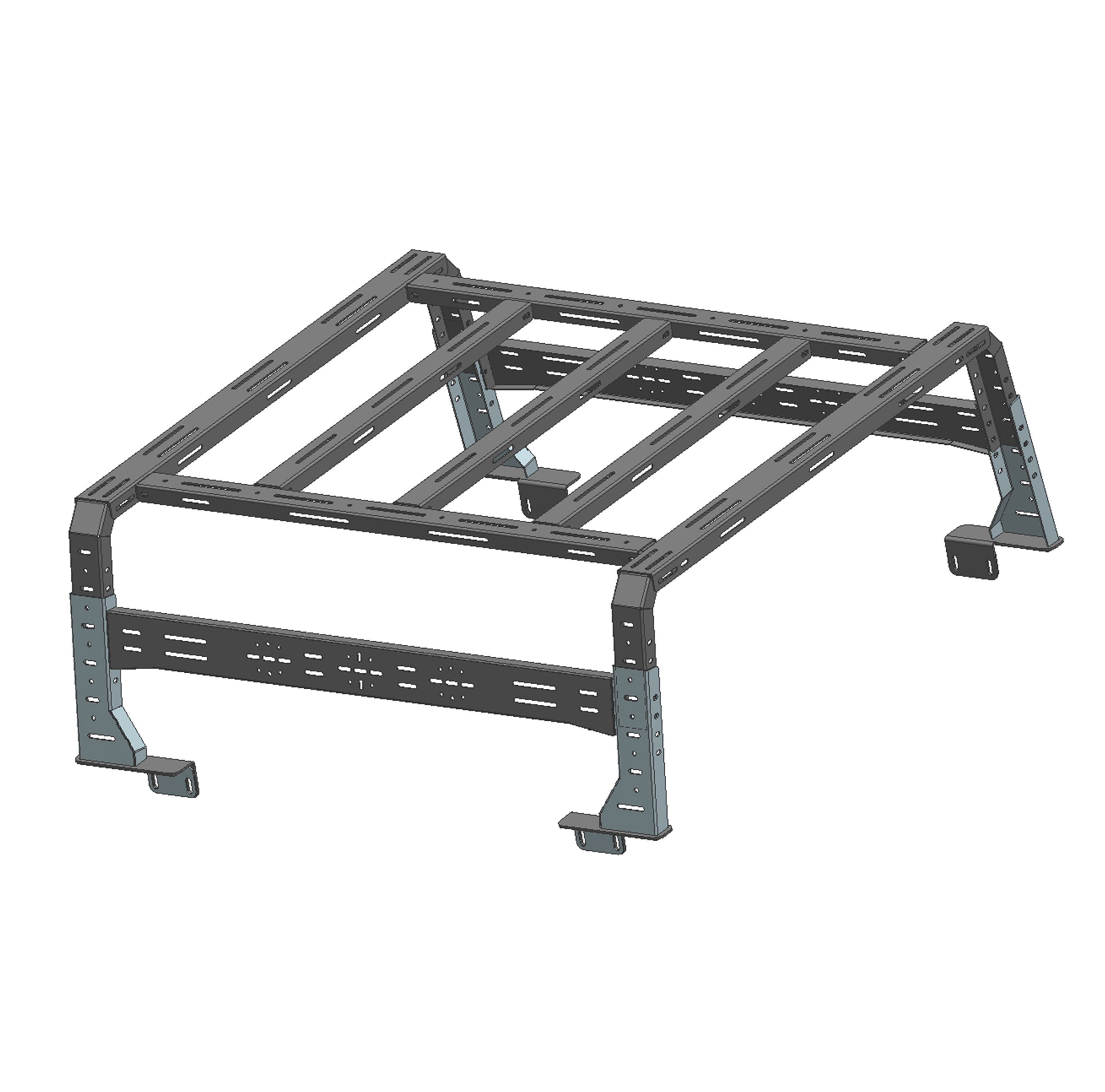 2020-2026 Jeep Gladiator Traveler Overland Utility Bed Rack | Black Horse Off Road - Image 1