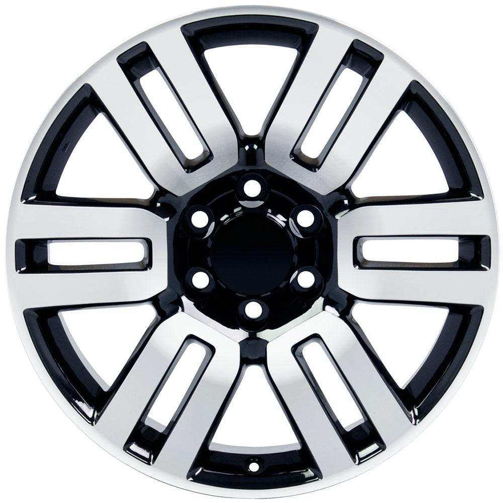 OE Wheels TY10 20x7 Gloss Black Machined replica wheel