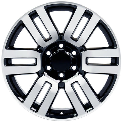 OE Wheels TY10 20x7 Gloss Black Machined replica wheel