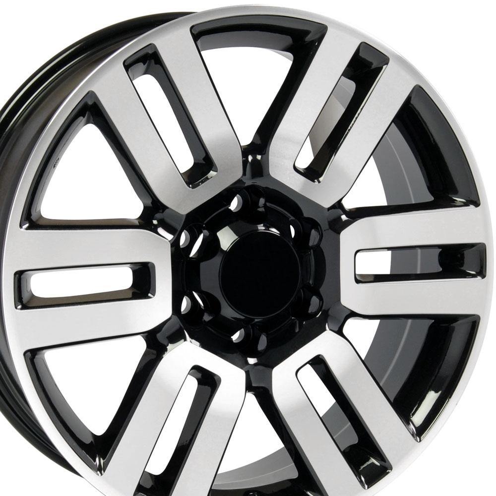 OE Wheels TY10 20x7 Gloss Black Machined replica wheel