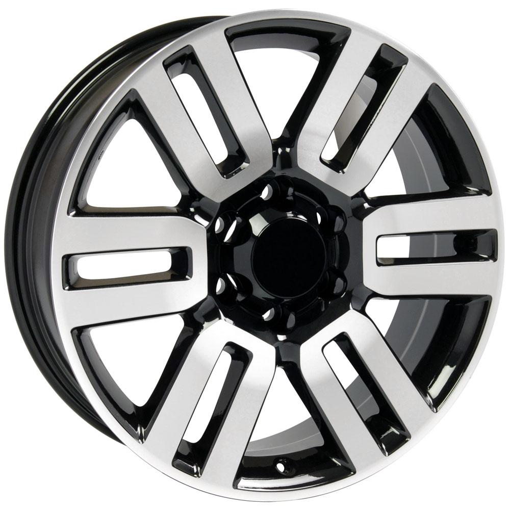 OE Wheels TY10 20x7 Gloss Black Machined replica wheel