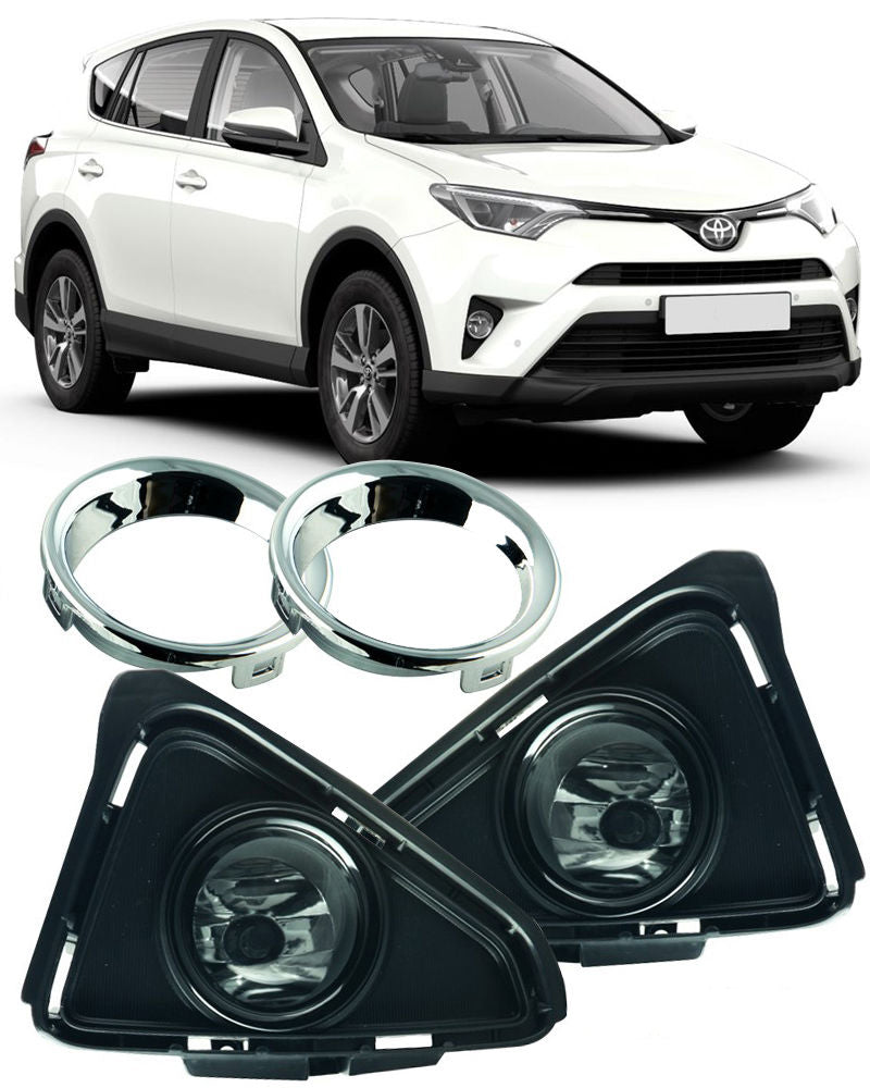 2016-2017 Toyota Rav4 Oem Replica Fog Light Clear includes Wires and Switch | Black Horse Off Road - Image 6