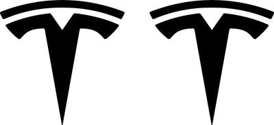 Tesla "T" Door Decals For The 2023-2024 Tesla Cybertruck (x2)