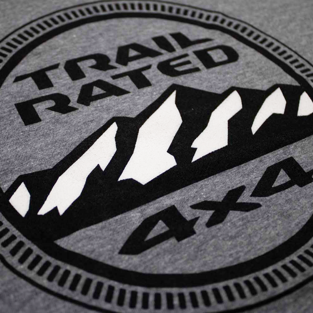 Ladies Jeep® Trail Rated V-neck - Heather Grey