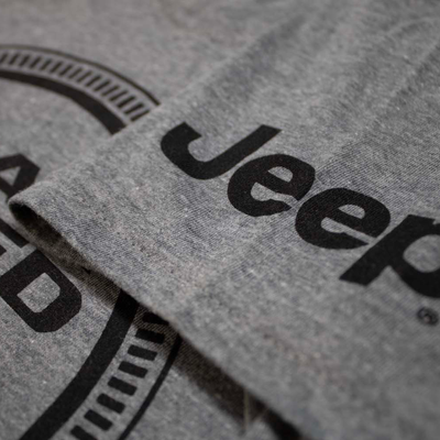 Ladies Jeep® Trail Rated V-neck - Heather Grey