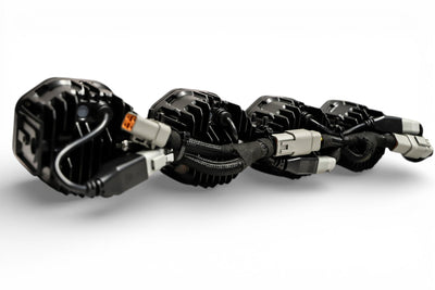 8 Light U-Con Interlocking Off Road LED Pod With Amber or White DRL Running Light