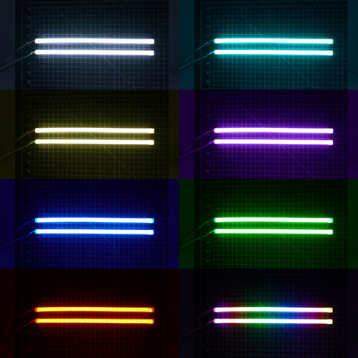Universal Flexible Multicolor DRL Tube Strips | RGBW & Flow Series