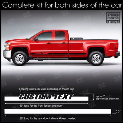 Universal Rocker Panel Stripes For Truck or SUV Style 1