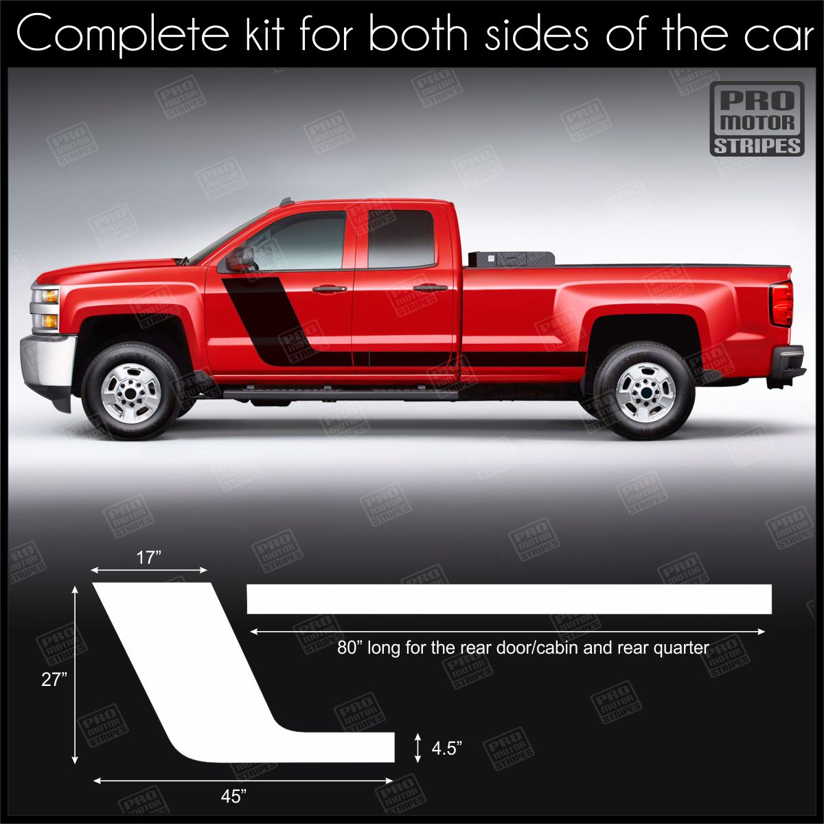 Universal Hockey Accent Side Stripes For Truck or SUV