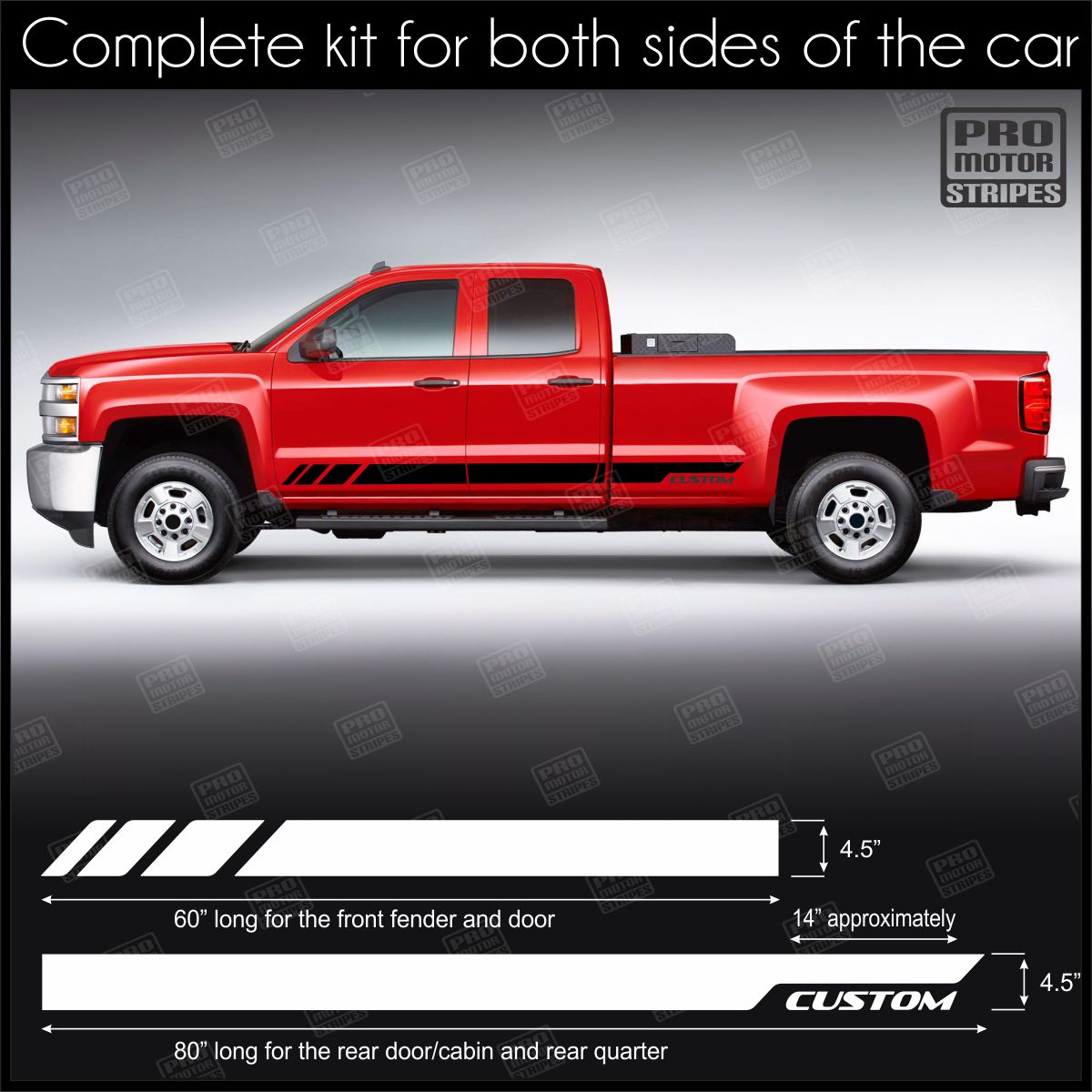 Universal Rocker Panel Stripes For Truck or SUV Style 2
