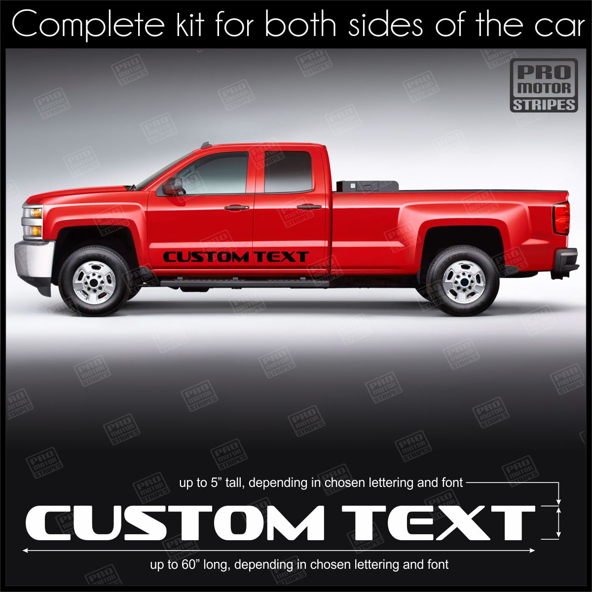 Universal Rocker Panel Stripes For Truck or SUV Style 4